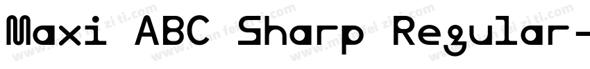 Maxi ABC Sharp Regular字体转换